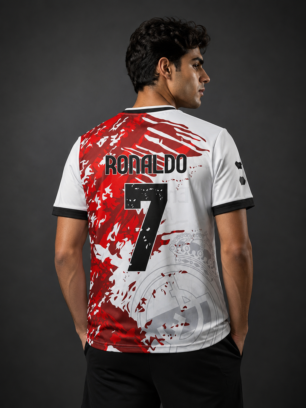 Red Storm 7 Football Jersey – White Edition