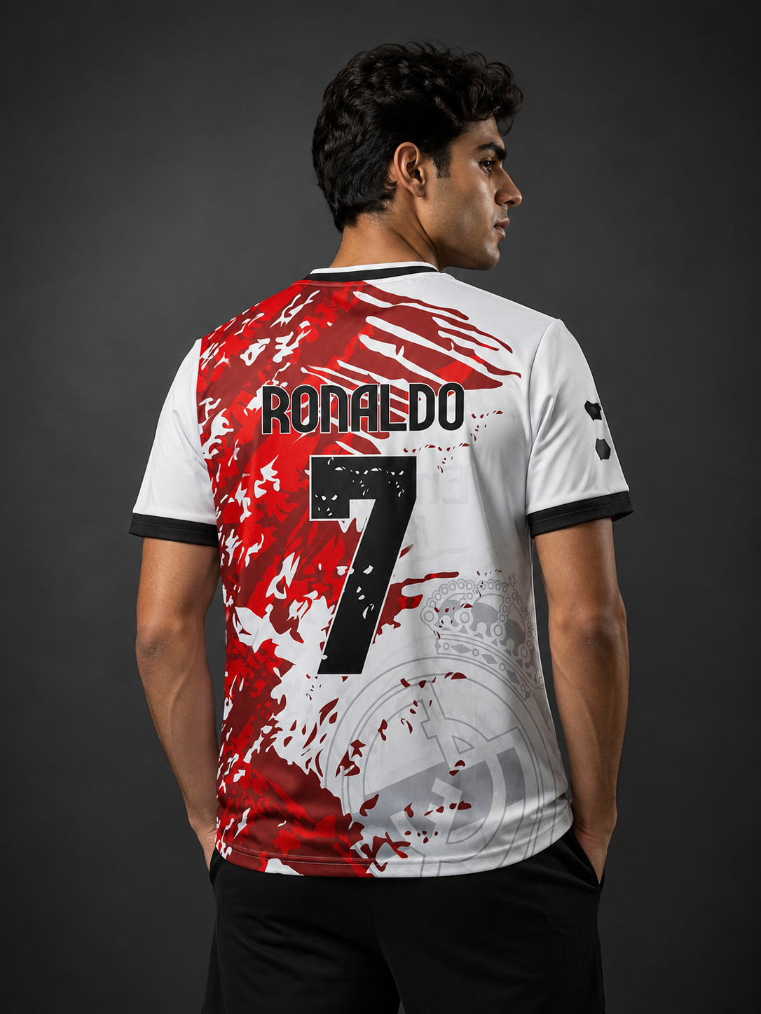 Red Storm 7 Football Jersey – White Edition