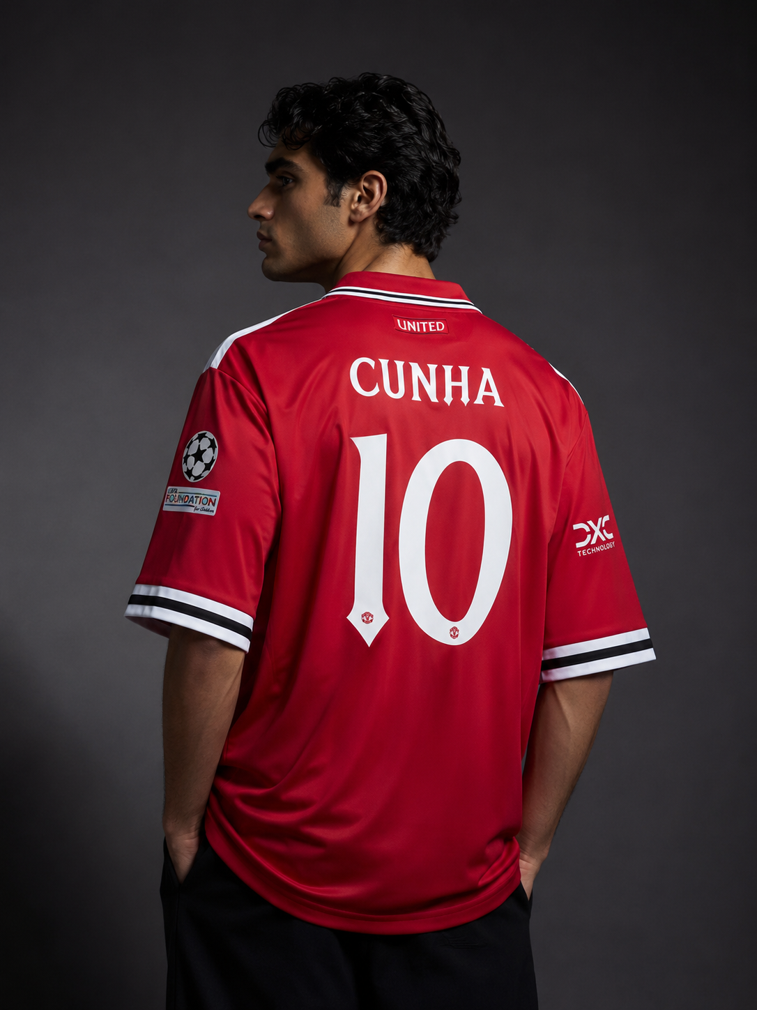 Manchester Red Home Football Jersey – Cunha 10 Edition (Five Sleeve)
