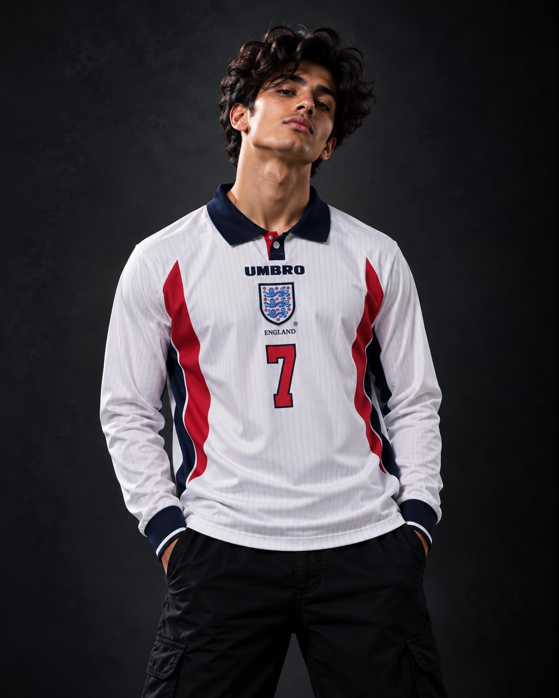 England 2002–2004 Home Retro Jersey – David Beckham