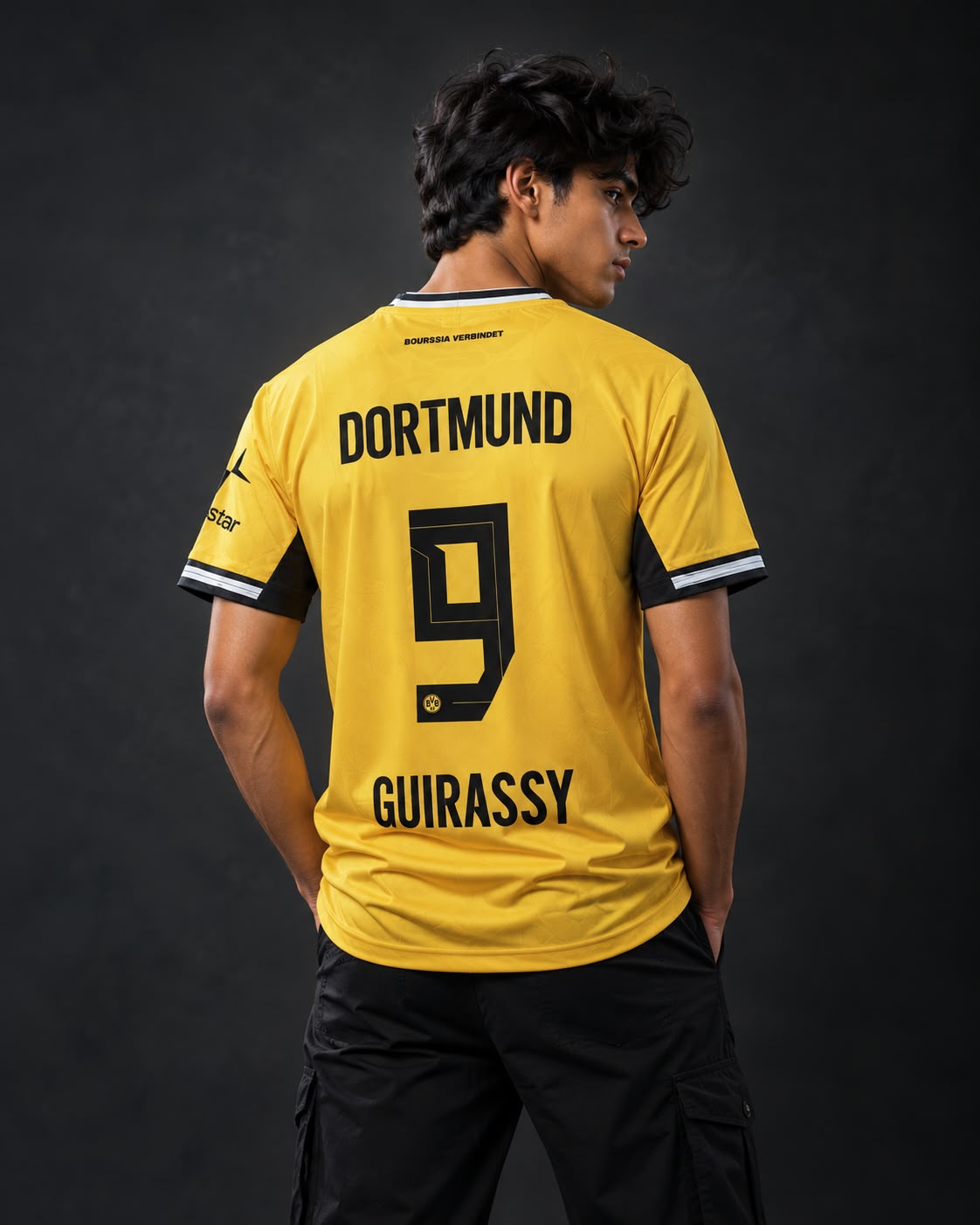 Borussia DortmundSerhou Guirassy #9
 (BVB) Home Jersey from the 2026/27 season embroidery