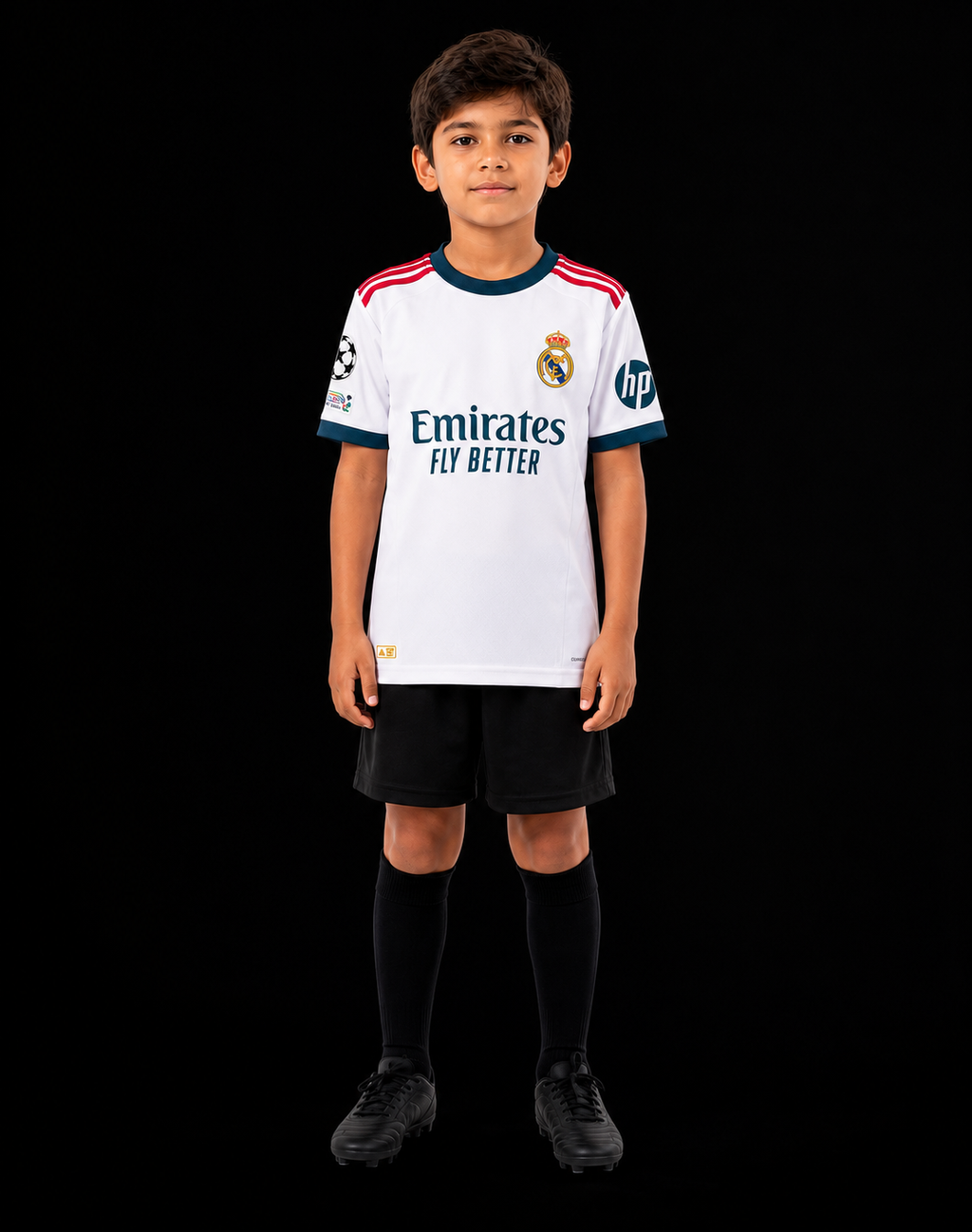 Kids Real Madrid Home Jersey 2025/26 – MBAPPÉ #10 (White)