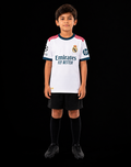 Kids Real Madrid Home Jersey 2025/26 – MBAPPÉ #10 (White)