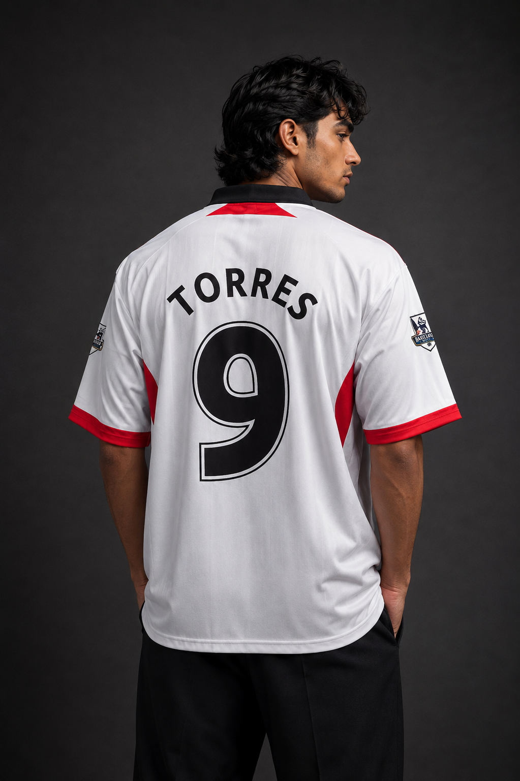 Liverpool FC Torres #9 Retro Away Jersey – White Edition