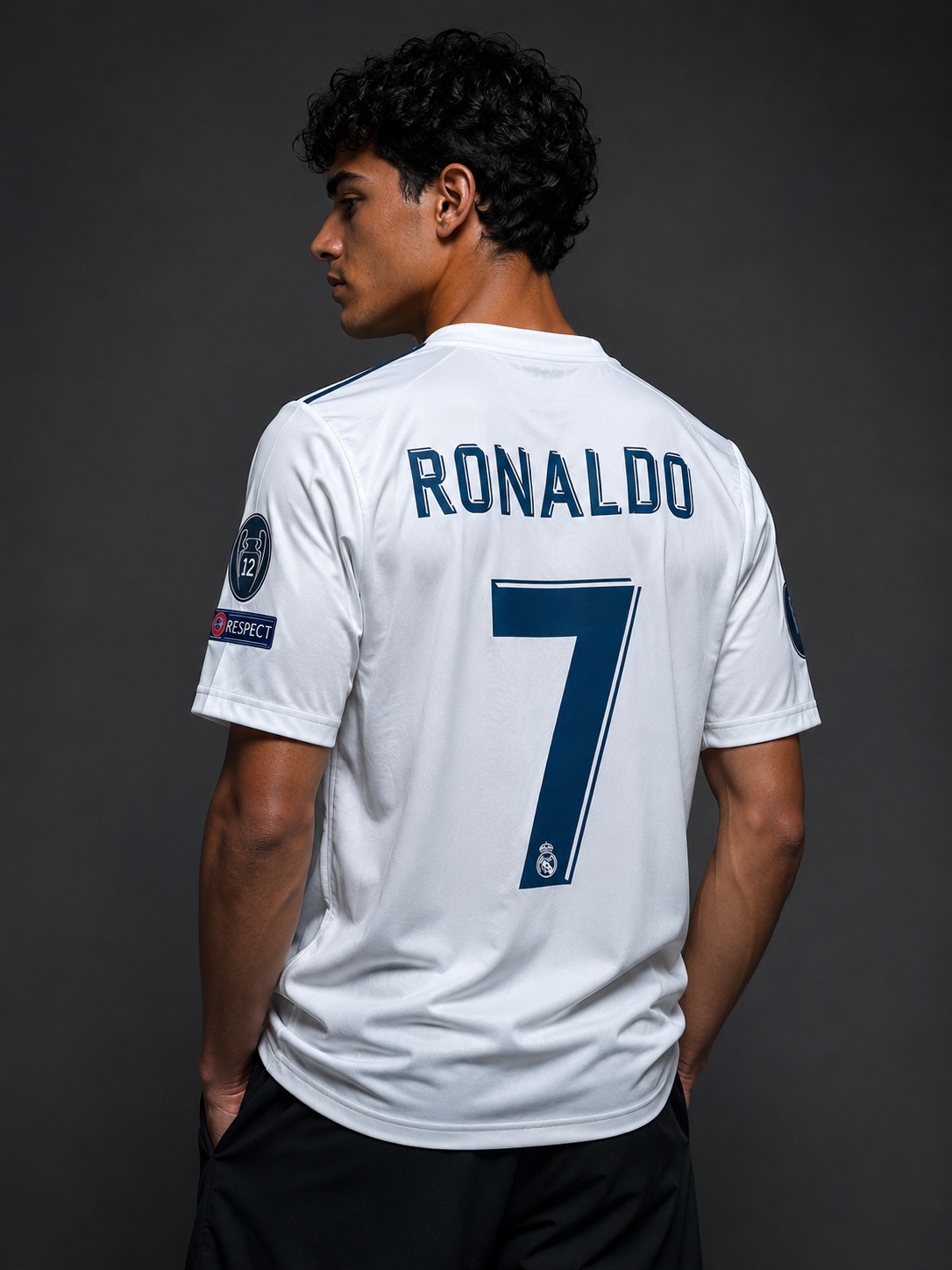 Real Madrid 2017–18 Home Jersey – Cristiano Ronaldo #7 (Champions League Final Edition)