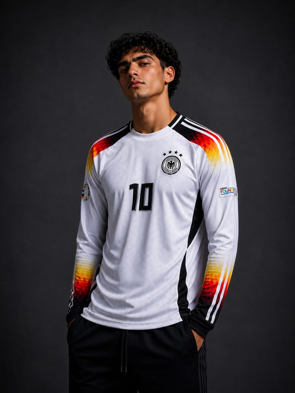 Germany 2024 Home Long Sleeve Jersey – No.10 Musiala