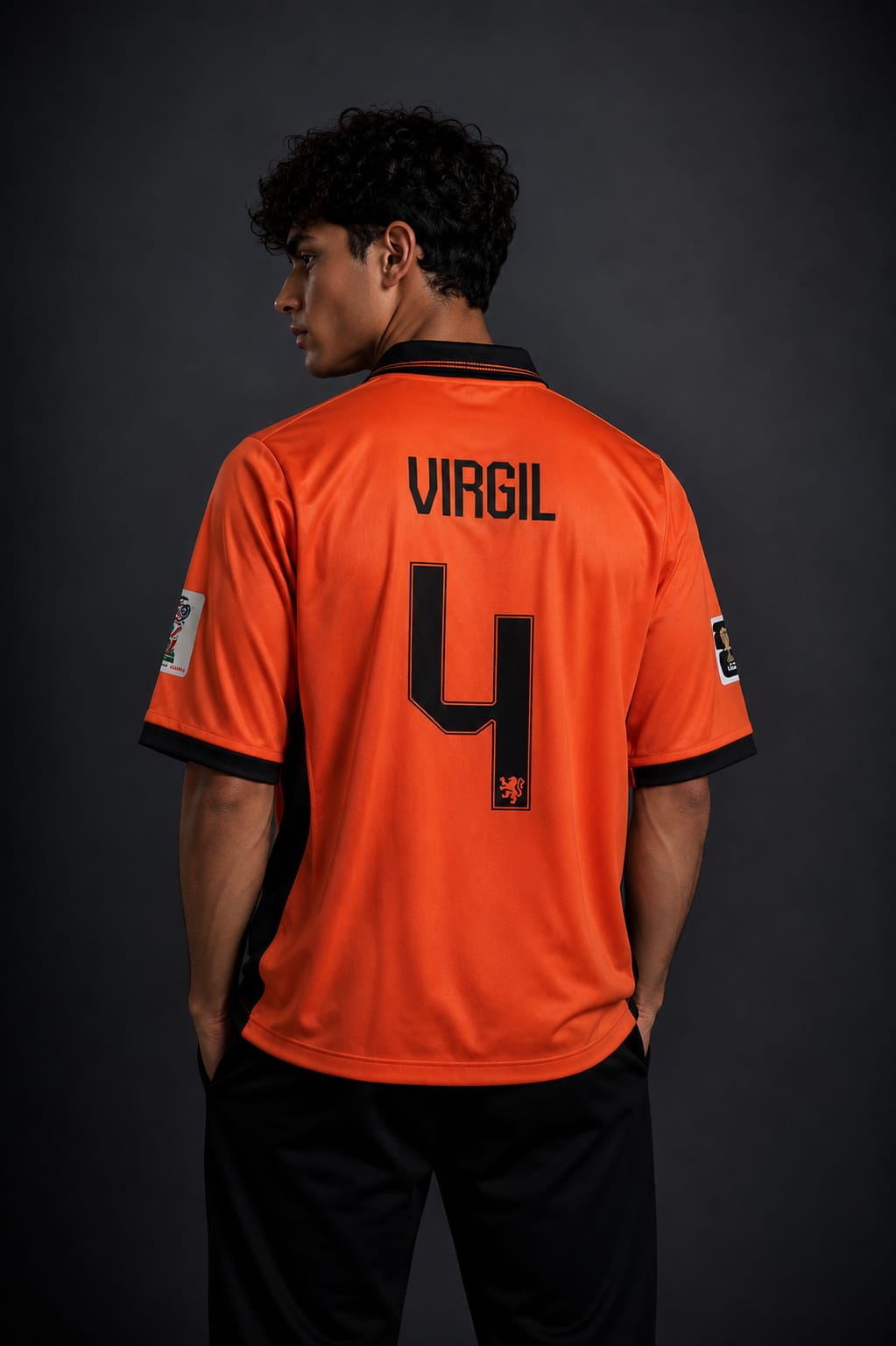 Netherlands 2004 Home Jersey (Virgil #4 Edition – Retro)
