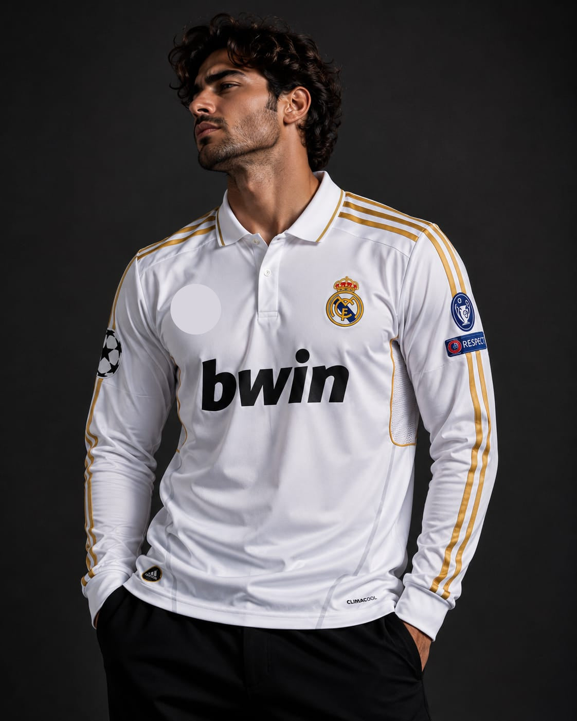 Real Madrid home jersey features Cristiano Ronaldo 7(Embroidery)