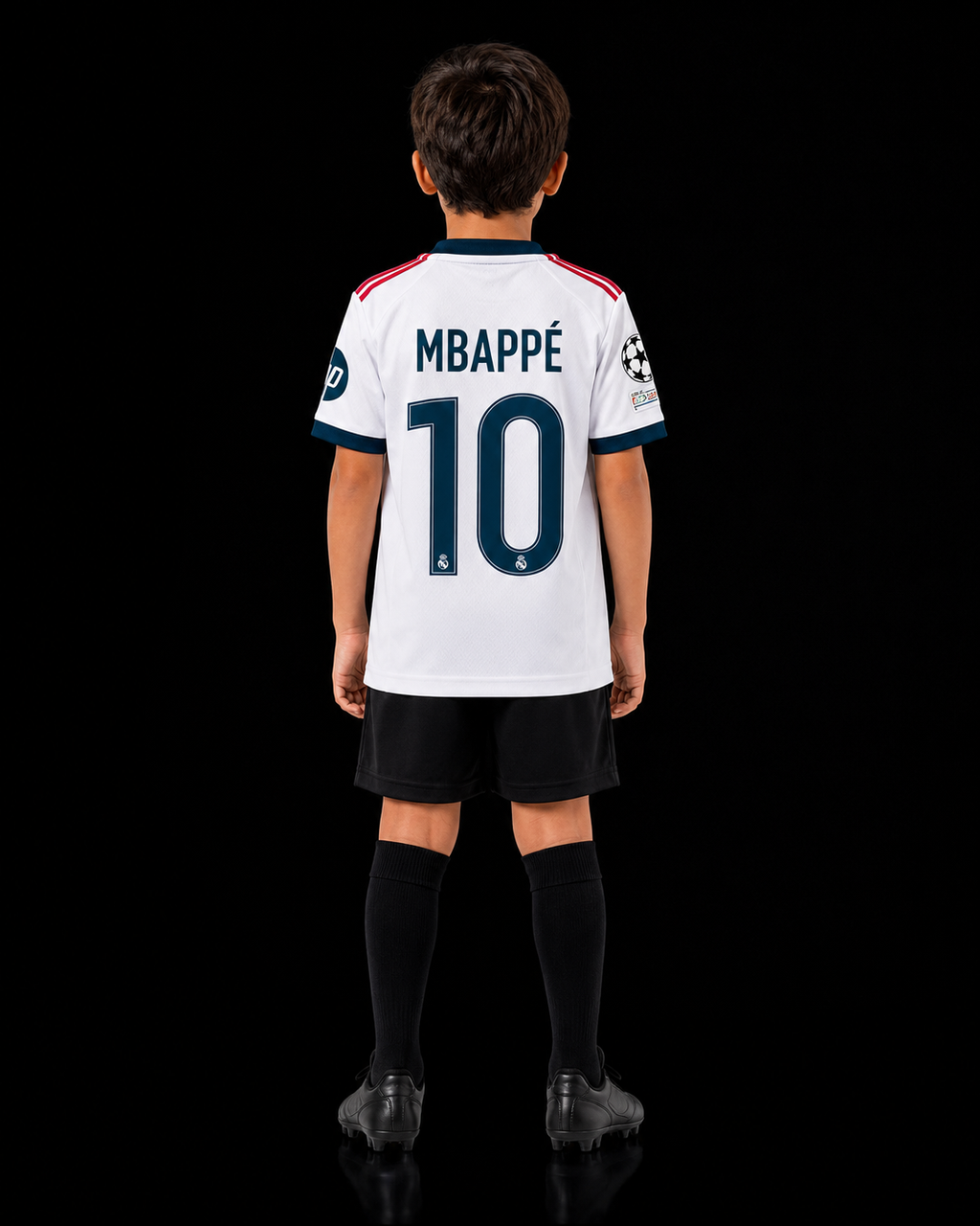 Kids Real Madrid Home Jersey 2025/26 – MBAPPÉ #10 (White)
