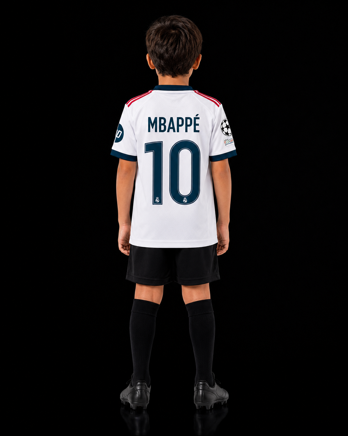 Kids Real Madrid Home Jersey 2025/26 – MBAPPÉ #10 (White)