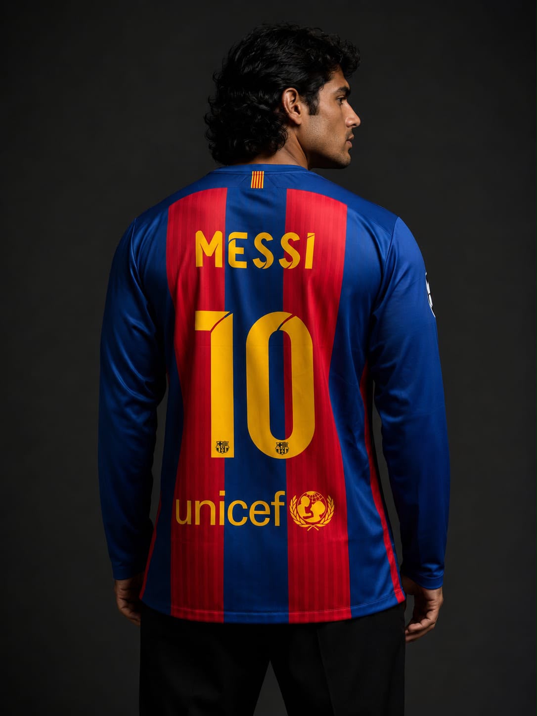 Messi-10 Barcelona 2016 Retro full sleeve
