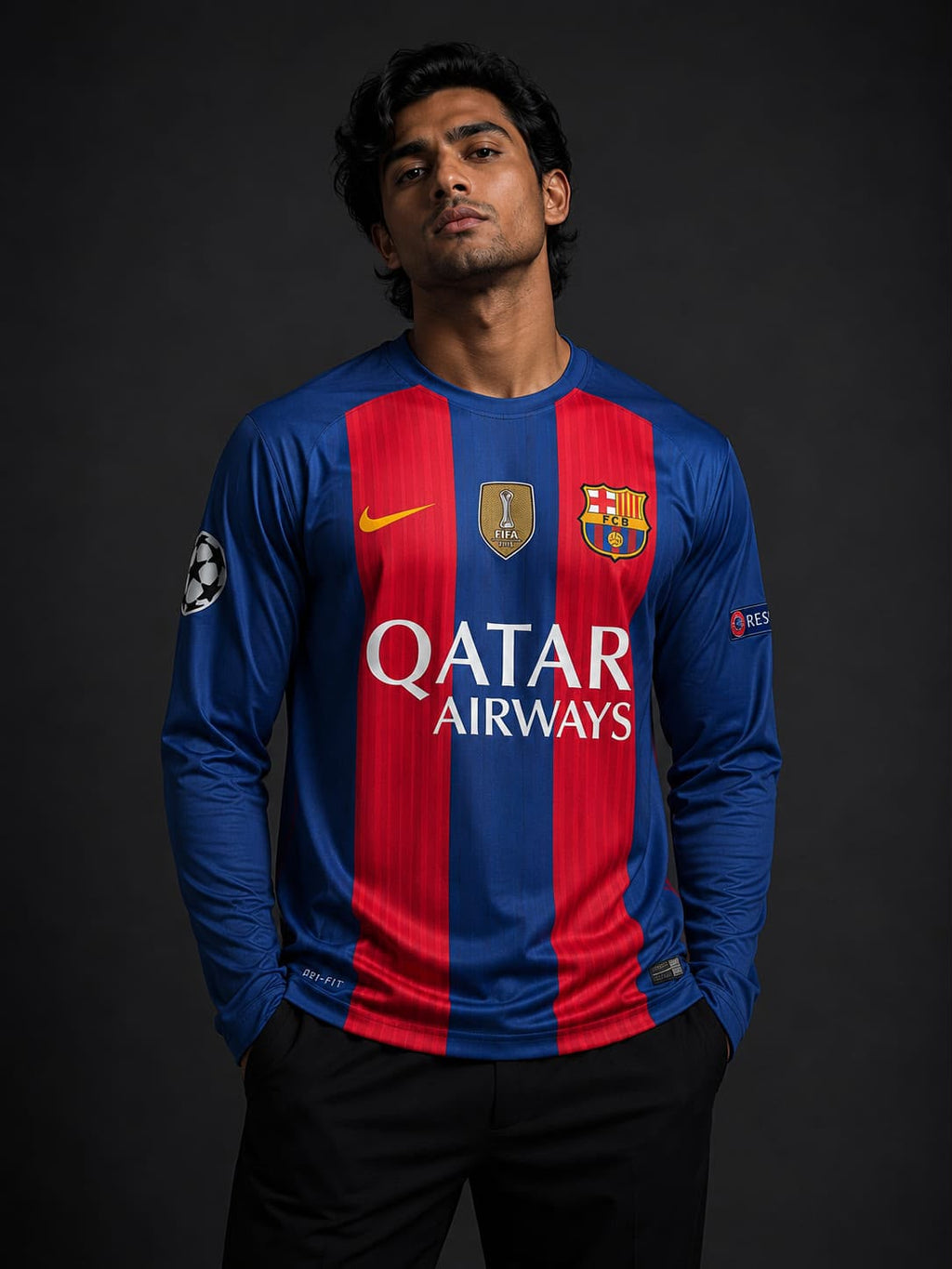 Messi-10 Barcelona 2016 Retro full sleeve