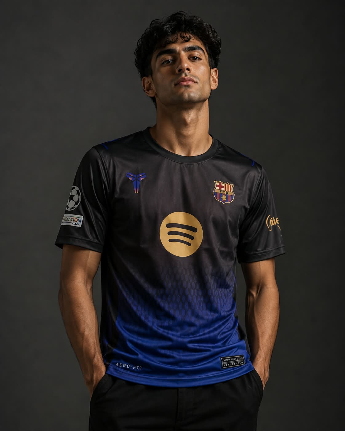 FC Barcelona Raphinha #11 Black & Blue Jersey