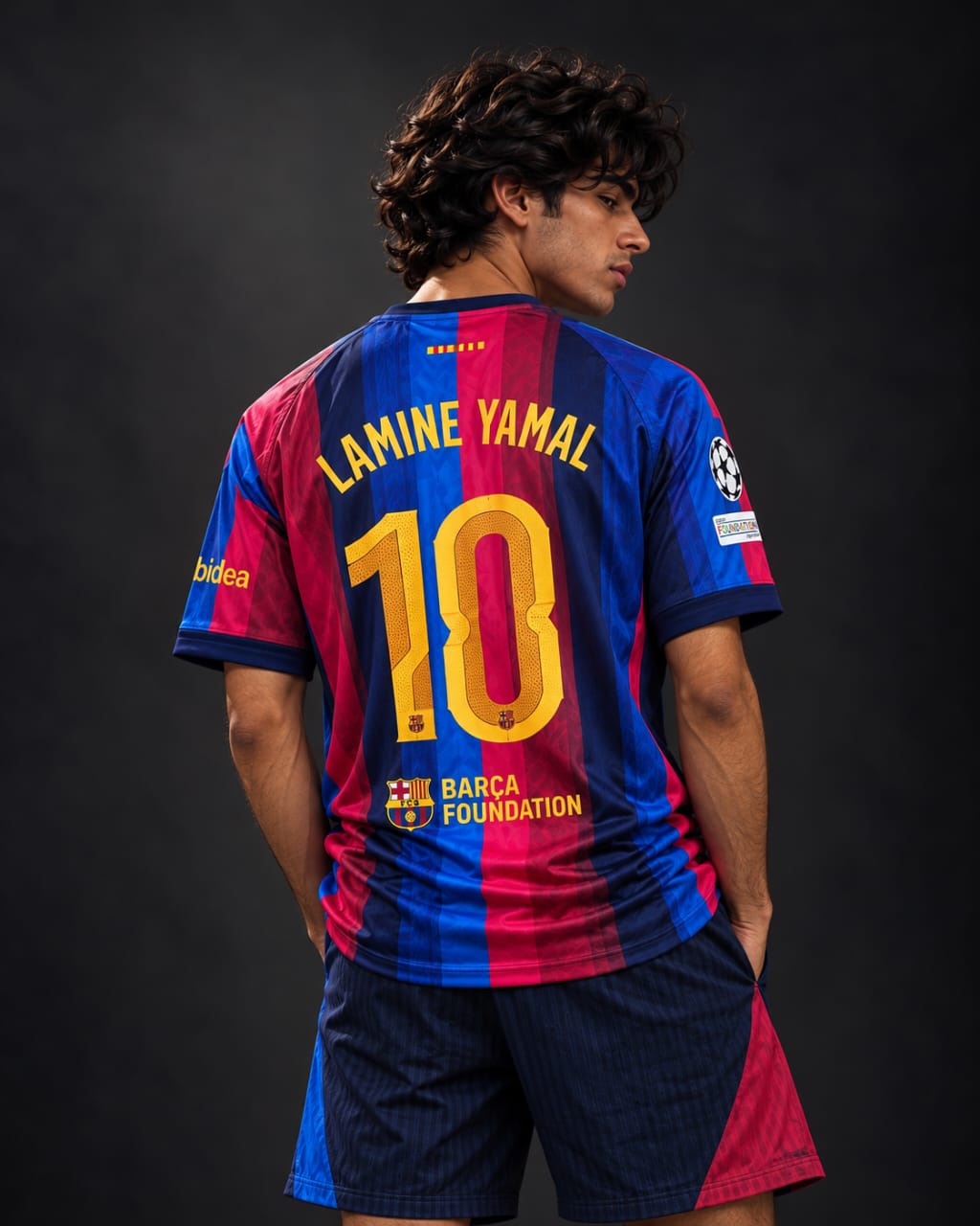 FC Barcelona Lamine Yamal #10 Home Jersey embroidery 
Year: 2026/27 combo jersey &shorts